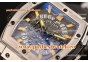 Hublot MP-06 Senna Chrono T854649 Skeleton Dial Yellow Markers Steel Watch