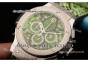 Hublot Big Bang Boa Bang Chrono Miyota OS20 Quartz Steel Case with Green Boa Dial Diamond Markers and Green Boa Leather Strap