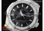 Classic Fusion Orlinski SS Full Diamonds APSF 1:1 Best Edtion Black Faceted Dial on Black Rubber Strap A2892