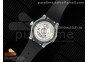 Classic Fusion Orlinski SS Full Diamonds APSF 1:1 Best Edtion Black Faceted Dial on Black Rubber Strap A2892