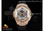 Big Bang Sang Bleu II Chrono RG HRF Best Edition White Dial on Black Gummy Strap A7750