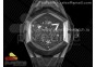 Big Bang Sang Bleu II Chrono PVD HRF Best Edition Black Dial on Black Gummy Strap A7750