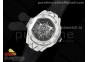 Big Bang Sang Bleu II Chrono SS Diamonds HRF Best Edition Black Dial on Black Gummy Strap A7750