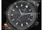 Classic Fusion 42mm Real Black Ceramic GSF 1:1 Best Edition Black Dial on Black Gummy Strap SW300