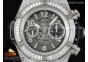 Hublot Big Bang Unico Titanium Full Diamonds ZF 1:1 Best Edition Skeleton Dial T Diamonds Bezel on Black Rubber Strap A1280