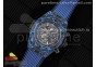 Big Bang Unico Blue Carbon TWF Best Edition Skeleton Dial on Black Rubber Strap A1220